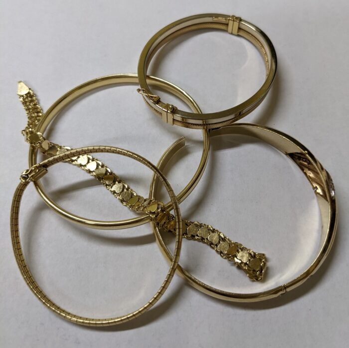 scrap gold bracelets