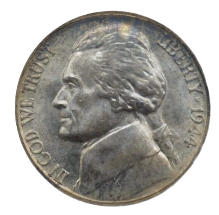 jefferson silver war nickel (front)