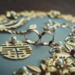 Gold jewelry with markings
