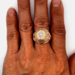 us army 10k gold ring on hand
