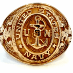 us navy 10k yellow gold ring
